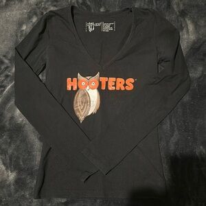 AUTHENTIC Hooters Long-sleeve Black Uniform Top